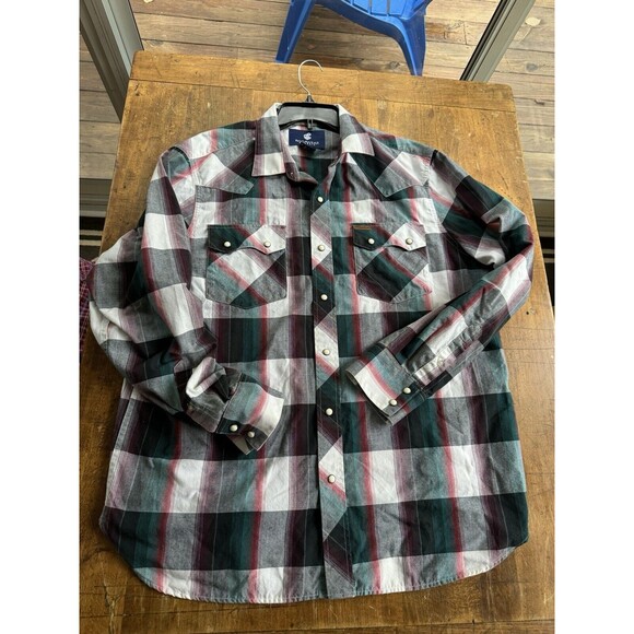 Rocawear Long Sleeved Red & Green Plaid Men’s Shirt Size XL Cotton Blend - Picture 5 of 5